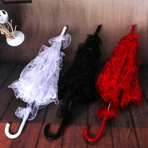 Accesorios Para Fotos Bailando Paraguas Decoración Blanco