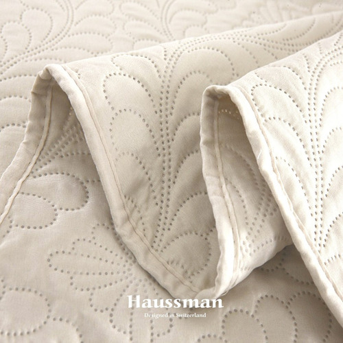 Imagen 4 de 10 de Acolchado Cubrecama Quilt 2 Plazas Natural Fundas Haussman