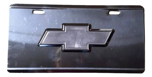 Porta Placa Chevrolet Acero Inoxidable 