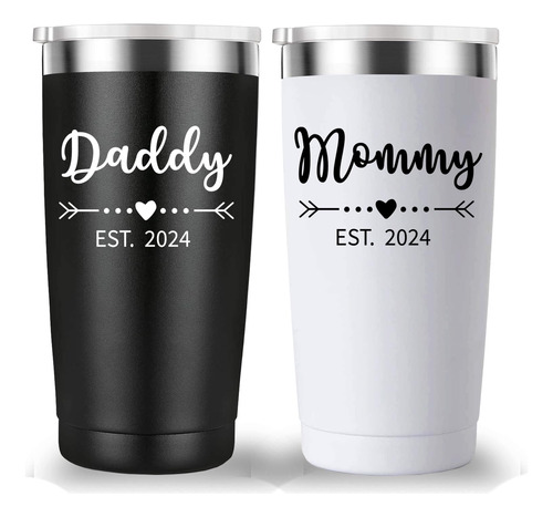 Papá Y Mamá Est 2024 Travel Mug Tumbler. N B0bz4bnbmd_230424