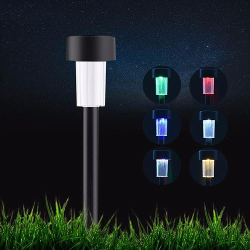 Juego De 7 Focos Solares Led Farol, Con Estaca De Jardín Yy