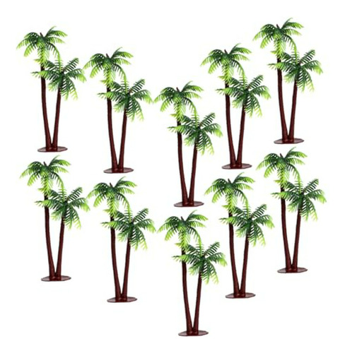 15 Piezas De Árbol De Coco Artificial, Decoración De Vegetac
