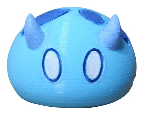 Genshin Impact Hydro Slime Figura Impresion 3d Pixelados_