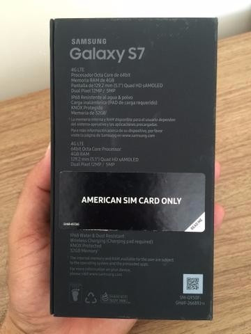 Samsung Galaxy S7 32gb 4g Gold Platinum, Novo Na Caixa
