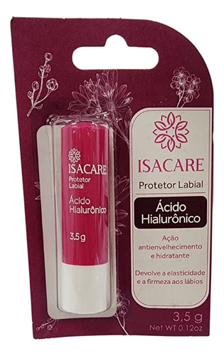 Protetor Labial Com Ácido Hialurônico Isacare 3,5g