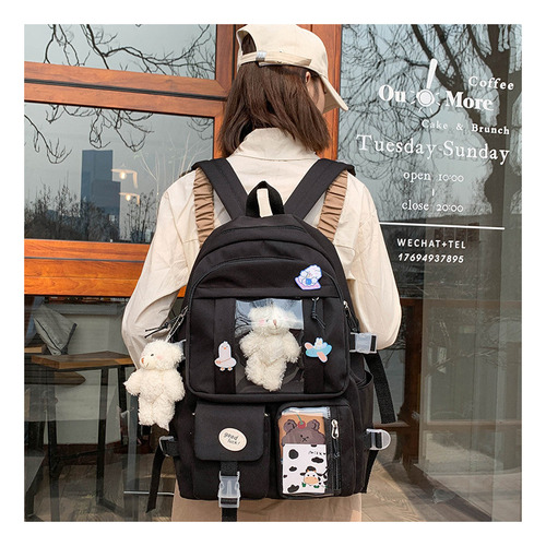 Mochila Impermeable De 16 Pulgadas For Mujer Y Estudiantes