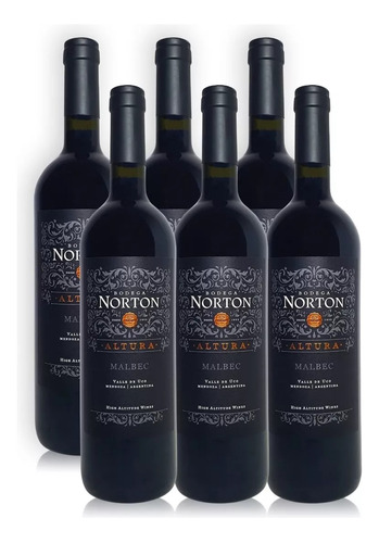 Vino Altura Malbec - Bodega Norton - 6 X 750 Cc