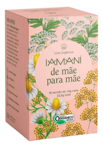 Chá Iamaní em sachê Funcho, Erva-doce, Feno-grego, Camomila, Laranja 22.5g 15 u