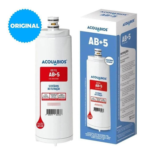 Refil Purificador De Água Acquabios Compatível C/ Ibbl  Ab+5