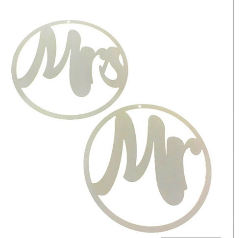 Letreros Para Sillas De Novios, Mr And Mrs, Matrimonio 