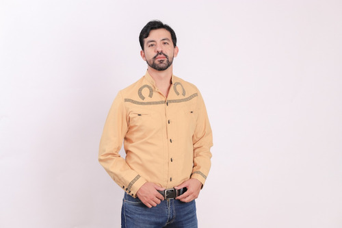 Camisa Charra Con Bordado Greca Gala, Gran Herradura