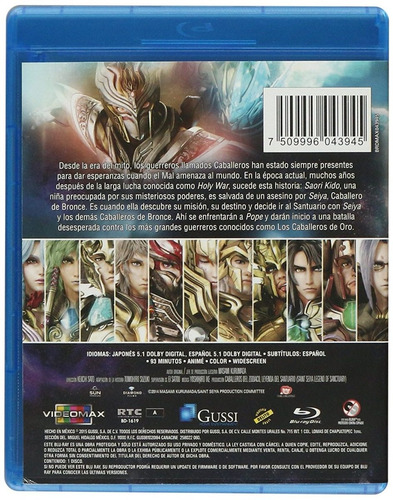 Los Caballeros Del Zodiaco La Leyenda Del Santuario Blu-ray