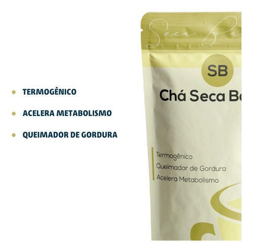 3 Chá Seca Barriga 100g Queima Gordura Emagrece Seca Tudo