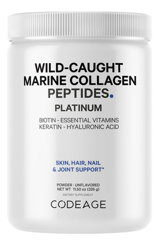 Suplemento De Proteína De Colágeno Marino En Polvo Codeage 3