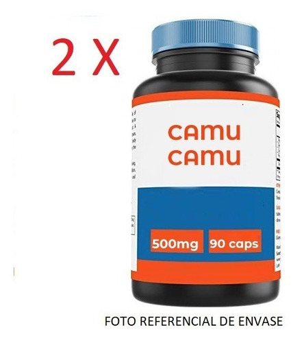 2 Frascos Camu Camu 500 Mg 90 Cap (180 Cáp) Envío Gratis