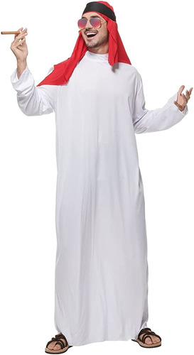 Disfraz Eraspooky De Túnica Elegante De Jeque Árabe, Para Ho