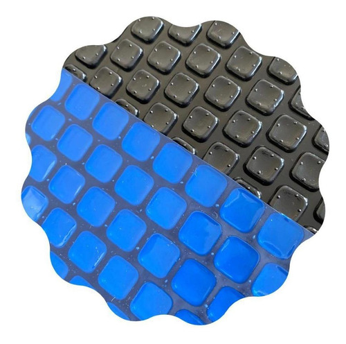 Capa Térmica Piscina 6x2,5 300 Micras Proteção Uv Black/blue