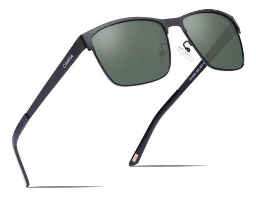 Carfia Gafas De Sol De Metal Para Hombre Polarizadas Protecc