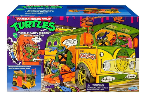 Tortugas Ninja Party Wagon Playmates Vintage Reissue 