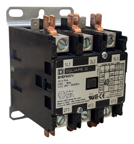 Contactor Square D 8910dpa43v14 Bobina 24 V