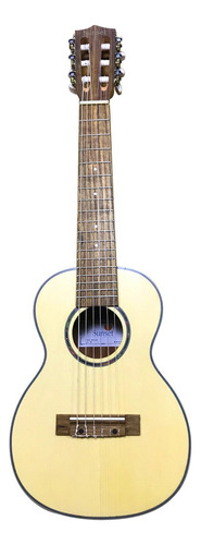 Ukelele Guitarra Guitalele Sunset Nogal 6 Cuerdas Prm Color Natural Claro