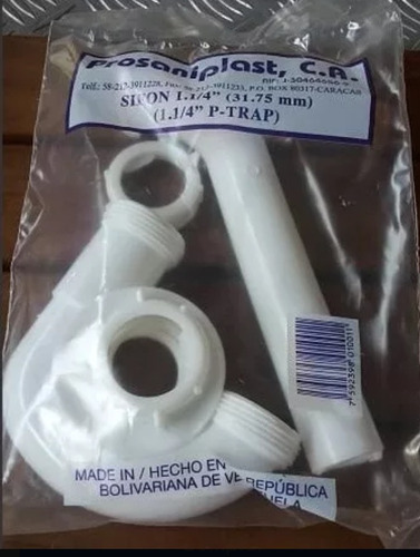 Sifon 1 1/4 Para Lavamanos Prosaniplast