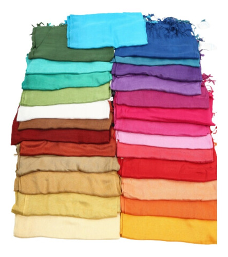 Pashmina Viscosa Varios Colores Grande Sid-150 Maple Web