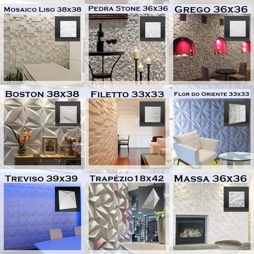 Imagem 6 de 9 de Forma Para Placa Gesso 3d E Cimentício Abs 2mm Váriosmodelos