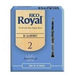 Palheta Clarinete Clarineta Bb Rico Royal Número 2