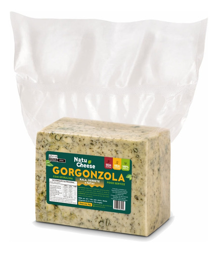 Kit 2 Unidades Gorgonzola Kg Natucheese Sem Lactose Vegano