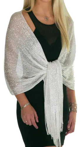 Chales Y Chales Para Vestidos De Noche, Chal Blanco De Boda