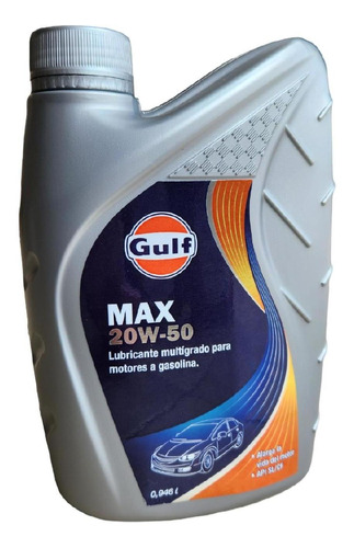 Aceite Para Motor Gulf Max Sae 20w-50 Api Sl/cf