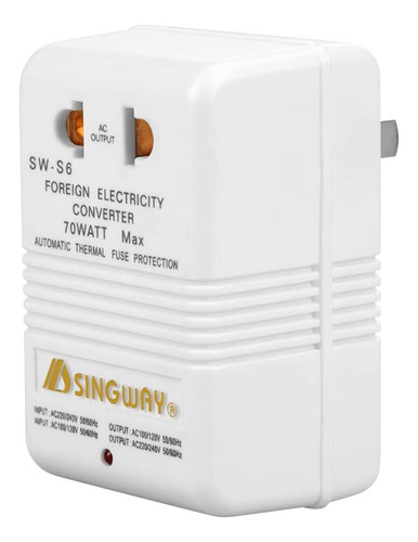 Convertidor De 120v A 240v + Paso 70w Paso Y Transformador W