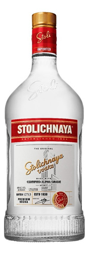 Vodka Stoli Premium Botella De 1750 Ml, Alc. Vol 40
