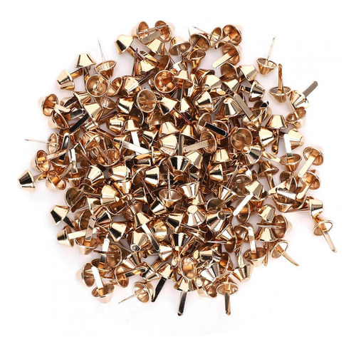 200pcs Handbag Feet Studs Golden Bottom Stud Bag Feet Purse