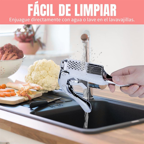 Prensa De Ajos Multifuncional Acero Inoxidable Para Cocina