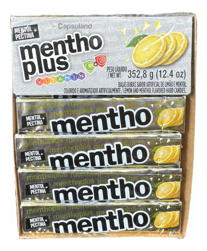 Oferta! Caja X12 Caramelos Menthoplus Limon Mentol Sin Tacc