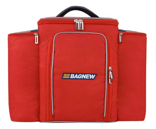 Bolsa Térmica 6 Potes - Vermelha Com Cinza Monster- Bag New Vermelho