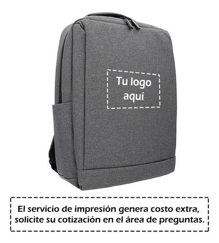 Imagen 4 de 10 de Mochila Con 2 Compartimentos, Para Laptop 16 Pulgadas