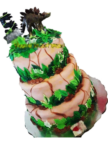 Cake Topper Dinosaurio Jurassic World Rex Vela Pasta Frances