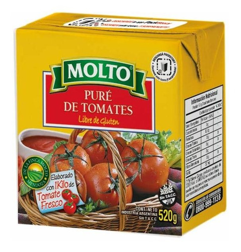 Pack X 6 Unid. Pure   520 Gr Molto Pure De Tomates