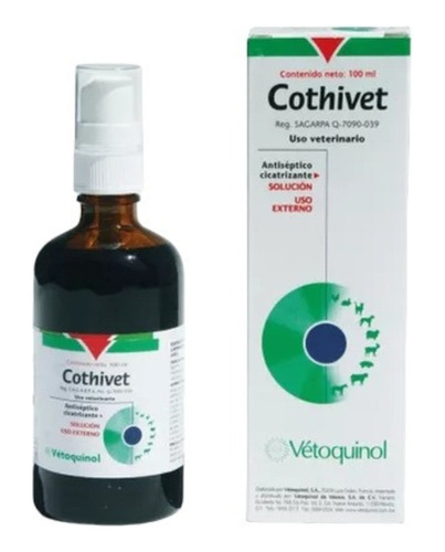 Cothivet Vetoquinol 100ml Cicatrizante Y Antiséptico 