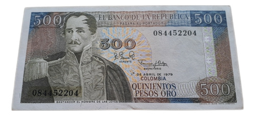 Colombia 500 Pesos Oro 1979