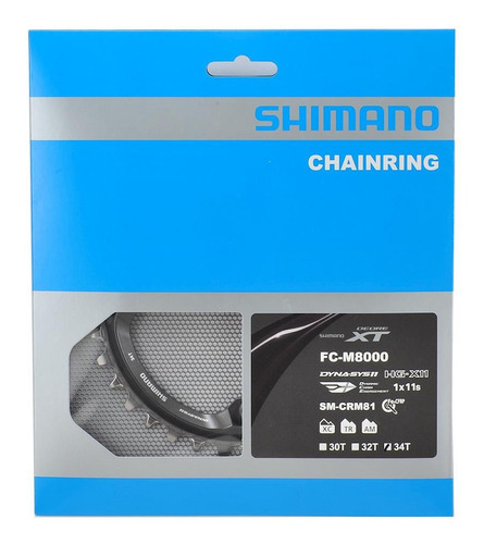Engranaje Monoplato Mtb Shimano Xt M8000 Bcd 96mm 34 Dientes