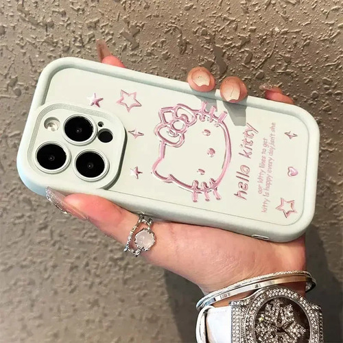 Fundas De Teléfono Sanrio Ins Hello Kitty Para iPhone 15, 14