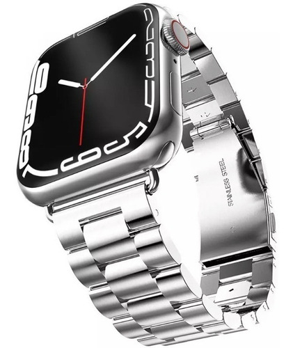 Pulso Correa Metálica Acero Compatible Con Apple Watch