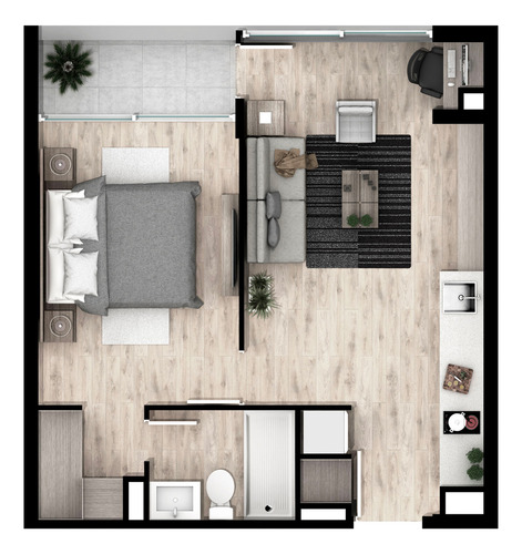 Depto Nuevo 1 Dormitorio Ñuñoa