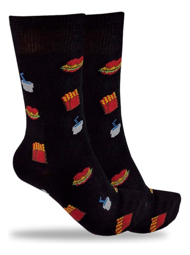 Calcetines Divertidos Moda Diseño De Comidas