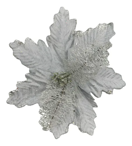 comprar Flor Navidad Estrella Federal Decoración Navideña Pack X10
