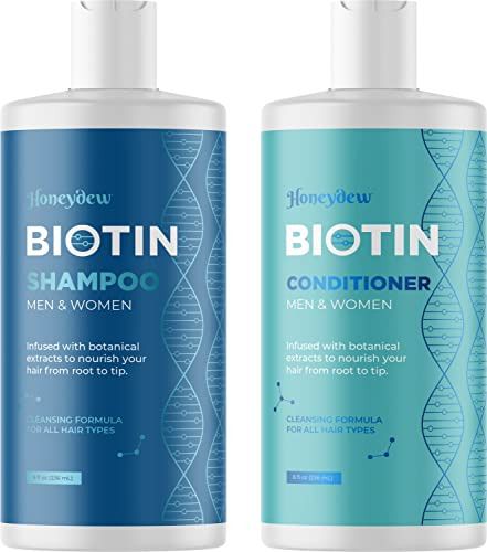 Set De Champú Y Acondicionador Voluminizador De Biotina Con